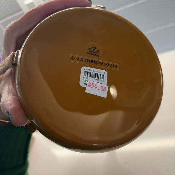 ANTHROPOLOGIE Brown Metal Vase - Picture 6 of 10